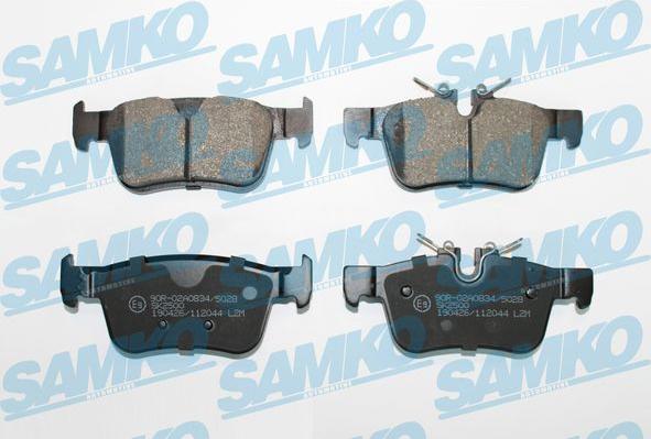 Samko 5SP2044 - Fékbetétkészlet, tárcsafék parts5.com