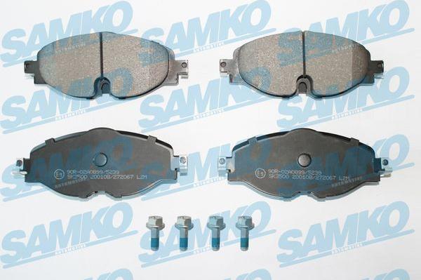 Samko 5SP2067 - Komplet zavornih oblog, ploscne (kolutne) zavore parts5.com