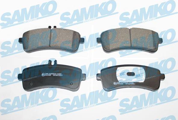 Samko 5SP2087 - Brake Pad Set, disc brake parts5.com