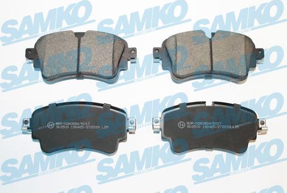 Samko 5SP2039 - Brake Pad Set, disc brake parts5.com