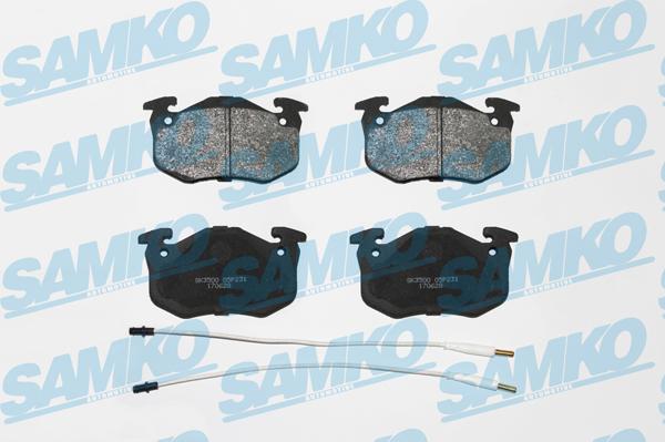 Samko 5SP231 - Sada brzdových platničiek kotúčovej brzdy parts5.com