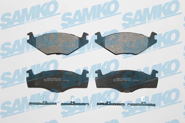 Samko 5SP224 - Bremsbelagsatz, Scheibenbremse parts5.com