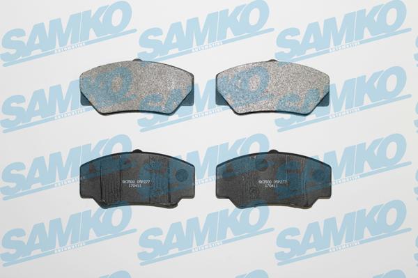 Samko 5SP277 - Fékbetétkészlet, tárcsafék parts5.com