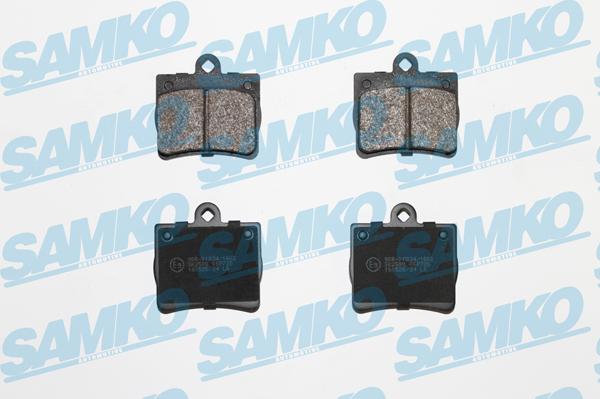 Samko 5SP725 - Fékbetétkészlet, tárcsafék parts5.com