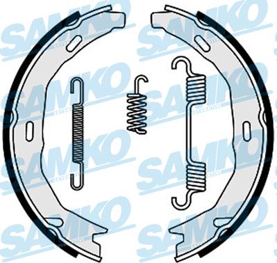 Samko 89660 - Set saboti frana parts5.com