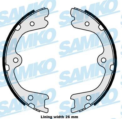 Samko 89880 - Brake Shoe Set parts5.com