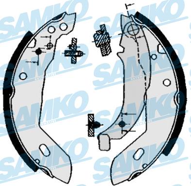 Samko 84670 - Jarrukenkäsarja parts5.com