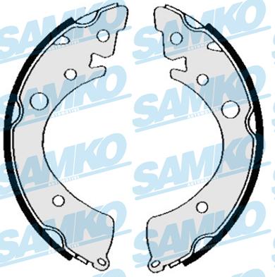 Samko 84820 - Zestaw szczęk hamulcowych parts5.com