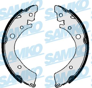 Samko 84350 - Sada brzdových čeľustí parts5.com