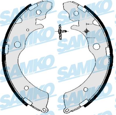 Samko 85690 - Fékpofakészlet parts5.com