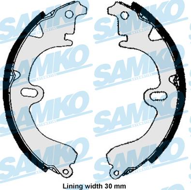 Samko 85860 - Bremsbackensatz parts5.com