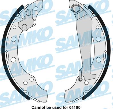 Samko 85730 - Sada brzdových čelistí parts5.com