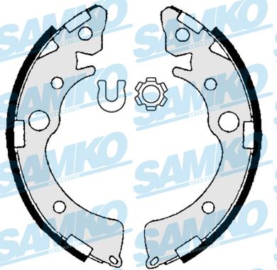 Samko 86980 - Fékpofakészlet parts5.com