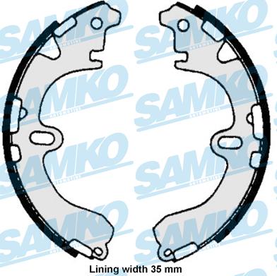 Samko 86720 - Bremsbackensatz parts5.com