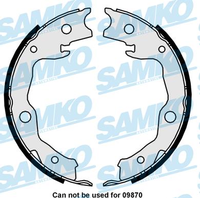 Samko 81034 - Fékpofakészlet parts5.com