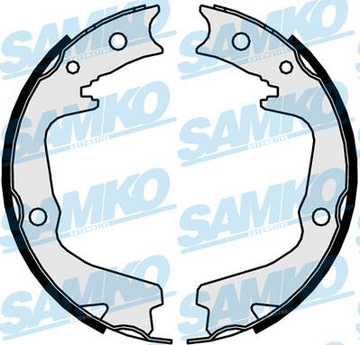 Samko 81031 - Комплект тормозных колодок, барабанные parts5.com