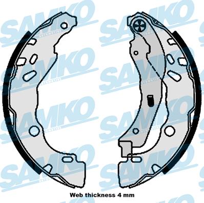 Samko 81109 - Garnitura zavorne celjusti parts5.com