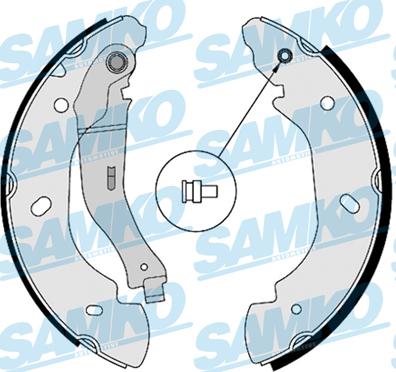 Samko 88580 - Komplet kočionih papuča parts5.com