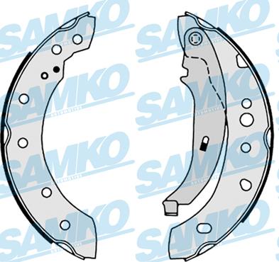 Samko 88680 - Zestaw szczęk hamulcowych parts5.com