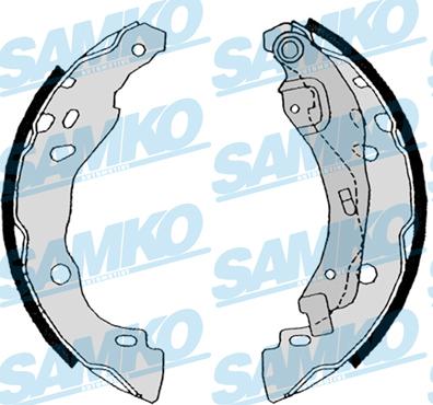 Samko 88630 - Bremsbackensatz parts5.com