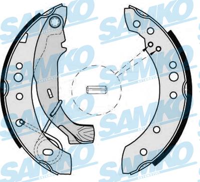 Samko 88150 - Sada brzdových čeľustí parts5.com