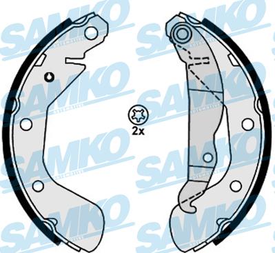 Samko 88130 - Set saboti frana parts5.com