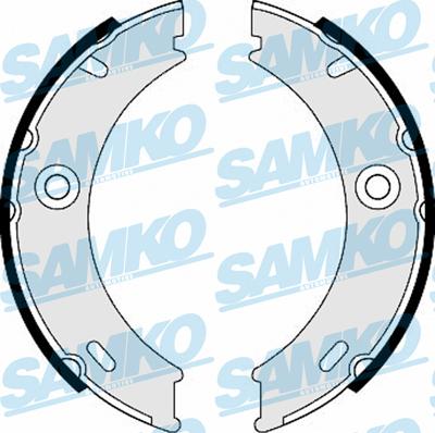 Samko 87970 - Sada brzdových čelistí parts5.com