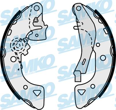 Samko 87540 - Set saboti frana parts5.com