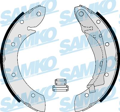 Samko 87165 - Zestaw szczęk hamulcowych parts5.com