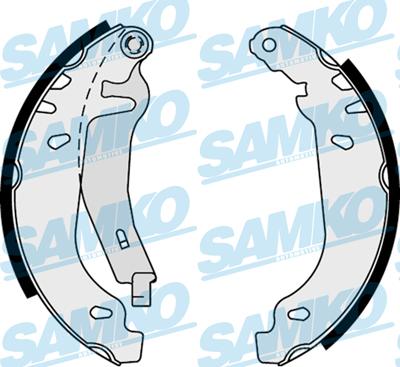 Samko 87830 - Sada brzdových čelistí parts5.com