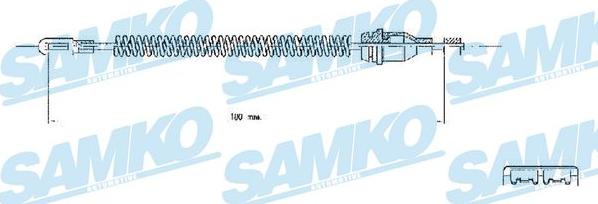 Samko C0543B - Tirette à câble, frein de stationnement parts5.com