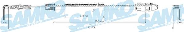 Samko C0369B - Seilzug, Feststellbremse parts5.com