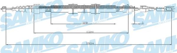 Samko C0258B - Sajla, ručna kočnica parts5.com