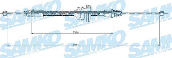 Samko C0746B - Seilzug, Feststellbremse parts5.com