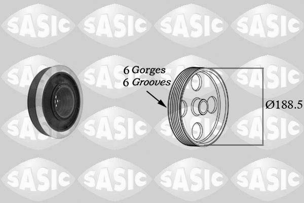 Sasic 9001805 - Fulie curea, arbore cotit parts5.com