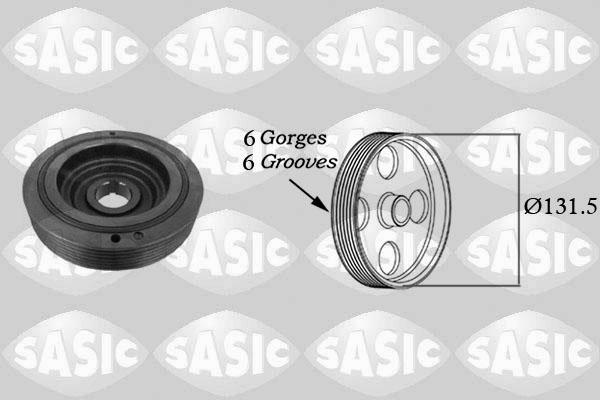 Sasic 9001814 - Belt Pulley, crankshaft parts5.com