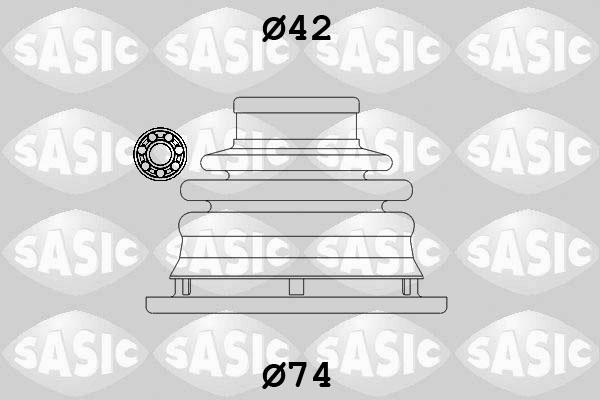 Sasic 4003470 - Faltenbalg, Antriebswelle parts5.com