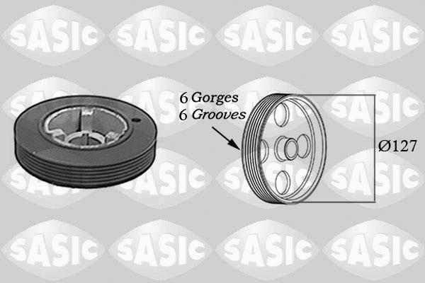 Sasic 5150H60 - Fulie curea, arbore cotit parts5.com