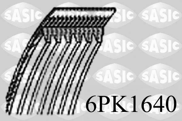 Sasic 6PK1640 - Ozubený klínový řemen parts5.com