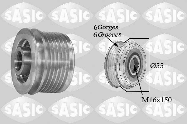 Sasic 1674001 - Pulley, alternator, freewheel clutch parts5.com