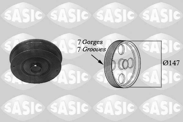 Sasic 2154005 - Koło pasowe, wał korbowy parts5.com