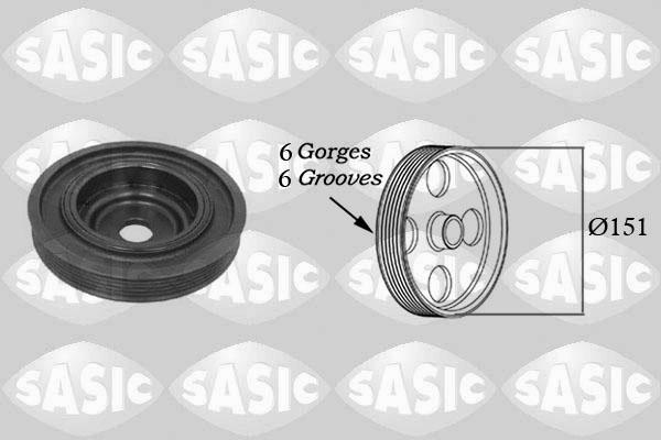 Sasic 2154008 - Koło pasowe, wał korbowy parts5.com