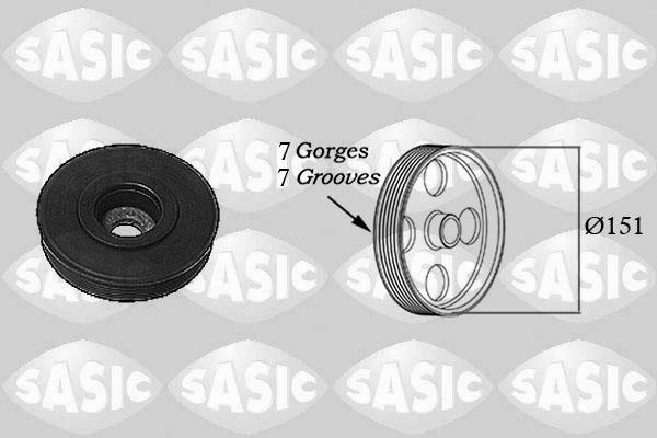 Sasic 2154017 - Belt Pulley, crankshaft parts5.com