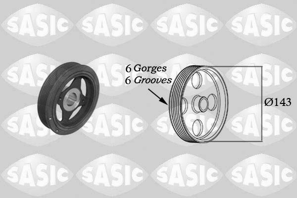 Sasic 2154023 - Belt Pulley, crankshaft parts5.com