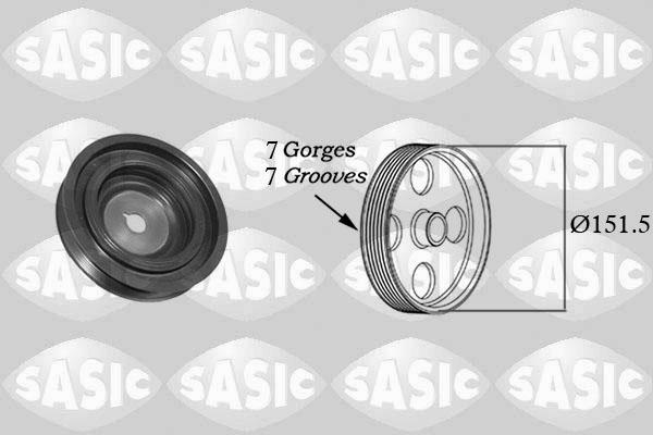 Sasic 2154022 - Polea, cigüeñal parts5.com