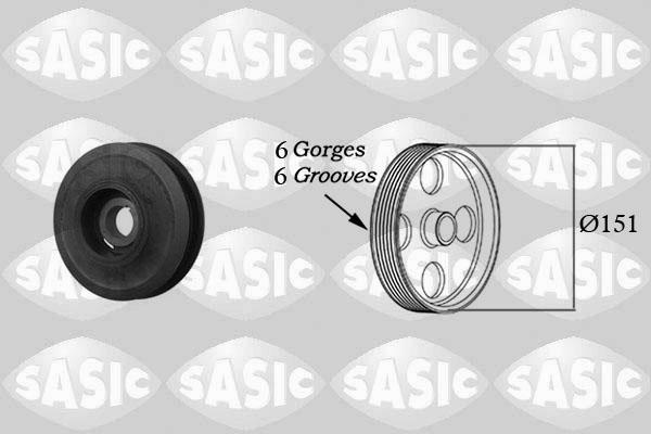 Sasic 2156008 - Riemenscheibe, Kurbelwelle parts5.com