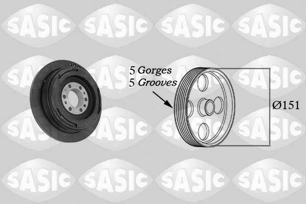 Sasic 2156080 - Fulie curea, arbore cotit parts5.com