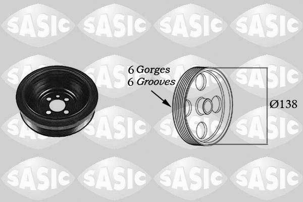 Sasic 2156021 - Polea, cigüeñal parts5.com