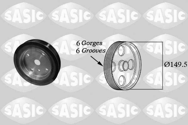 Sasic 2156074 - Kayış kasnağı, krank mili parts5.com