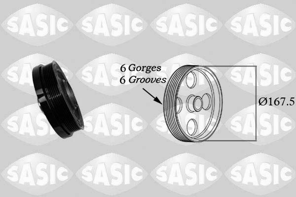 Sasic 2156078 - Polea, cigüeñal parts5.com